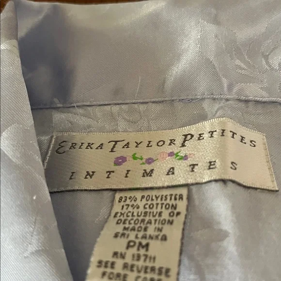 Elegant Floral Satin Pajama Set - Picture 2 of 2